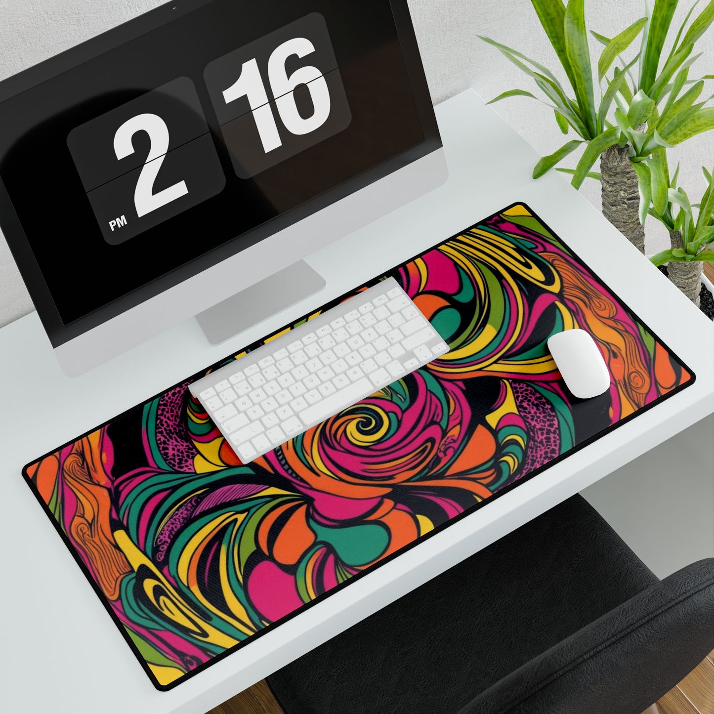 Vivid Groove Spiral Desk Mat