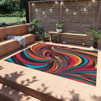 Cosmic Swirl Outdoor Rug