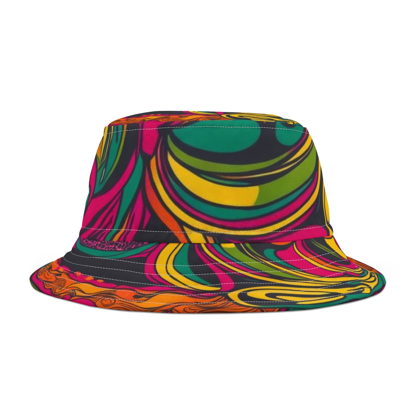 Vivid Groove Spiral Bucket Hat