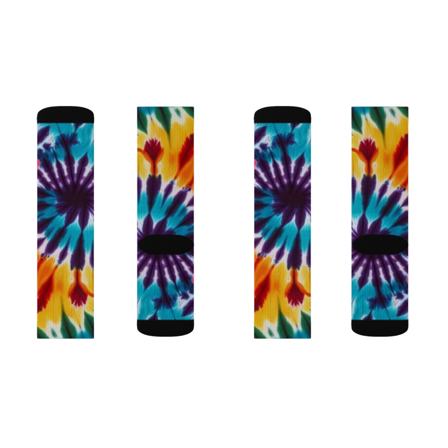 Tie Dye Sublimation Socks