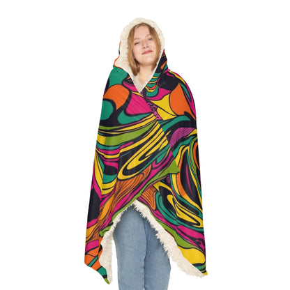 Vivid Groove Spiral Blanket