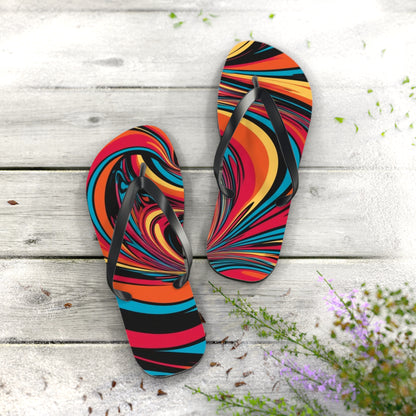 Women's Cosmic Swirl Flip Flops