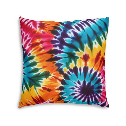 Tie Dye Printed Tufted Floor Pillow