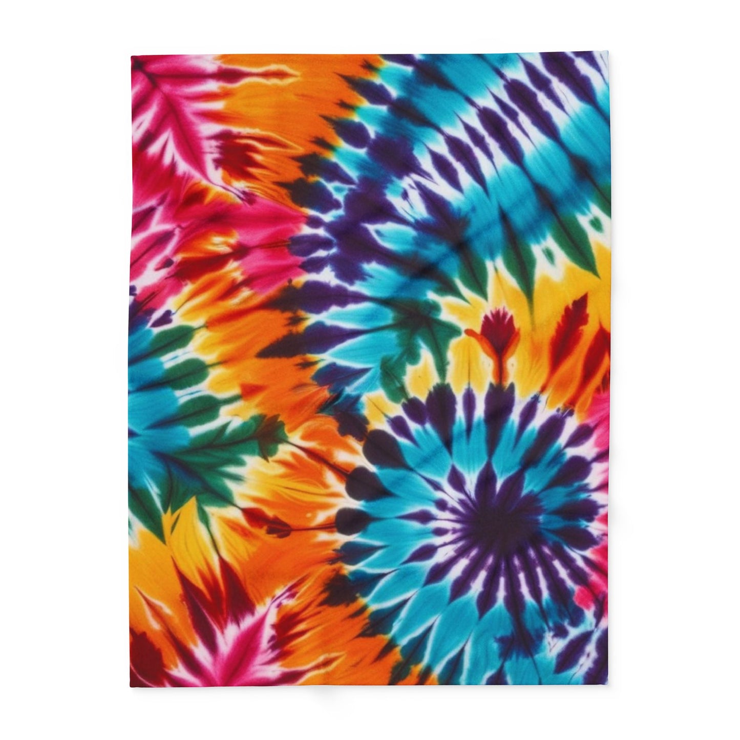 Tie-Dye Printed Arctic Fleece Blanket