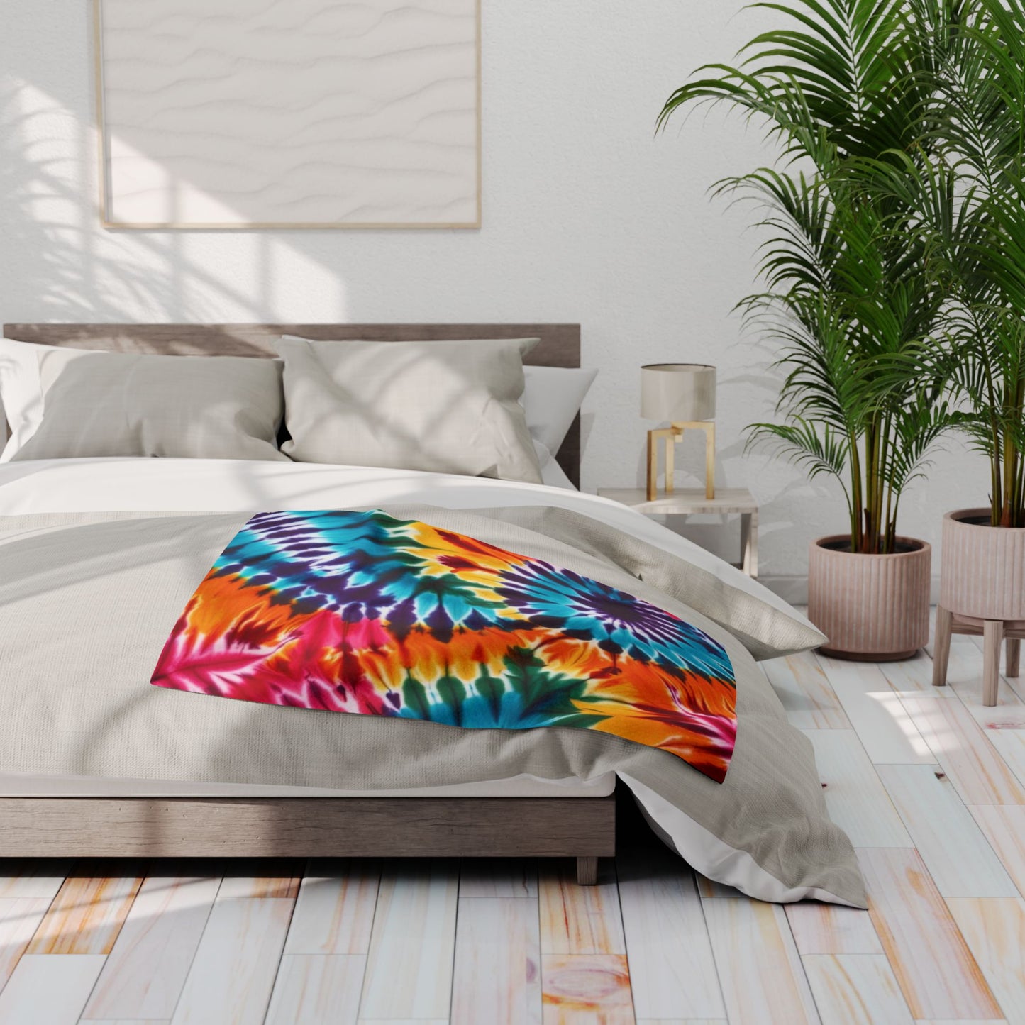 Tie-Dye Printed Arctic Fleece Blanket