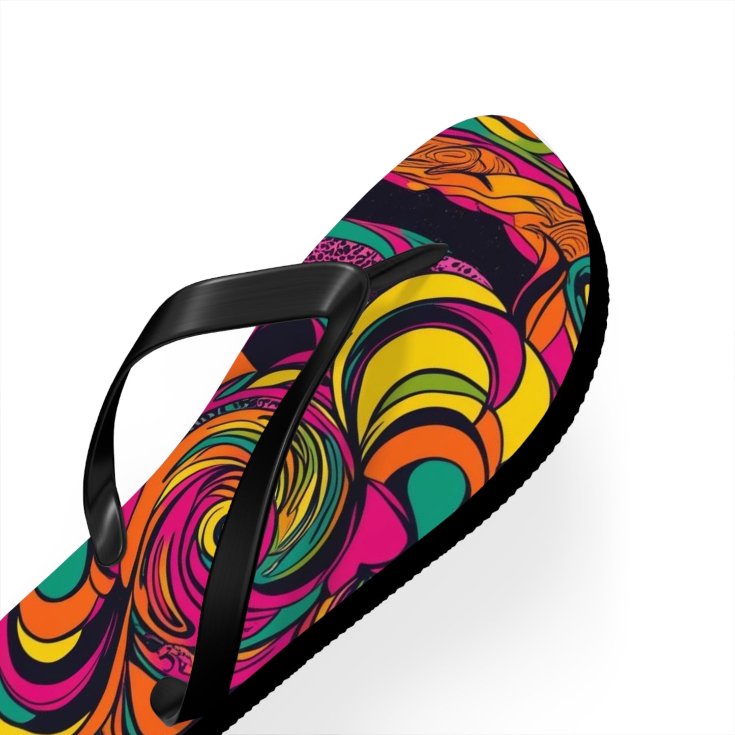 Women's Vivid Groove Spiral Flip Flops