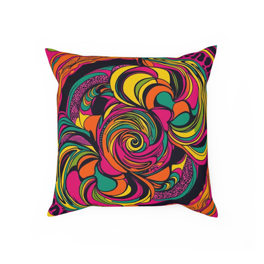 Vivid Groove Spiral Cushion