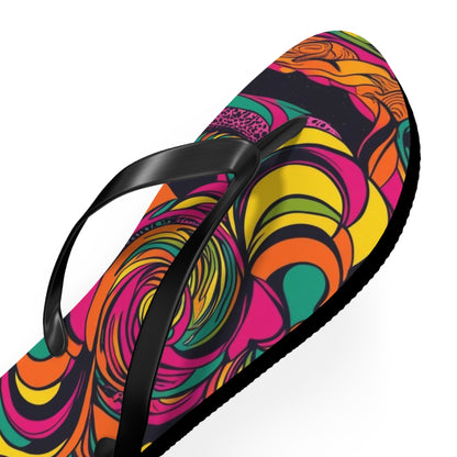 Women's Vivid Groove Spiral Flip Flops