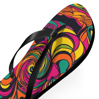 Women's Vivid Groove Spiral Flip Flops