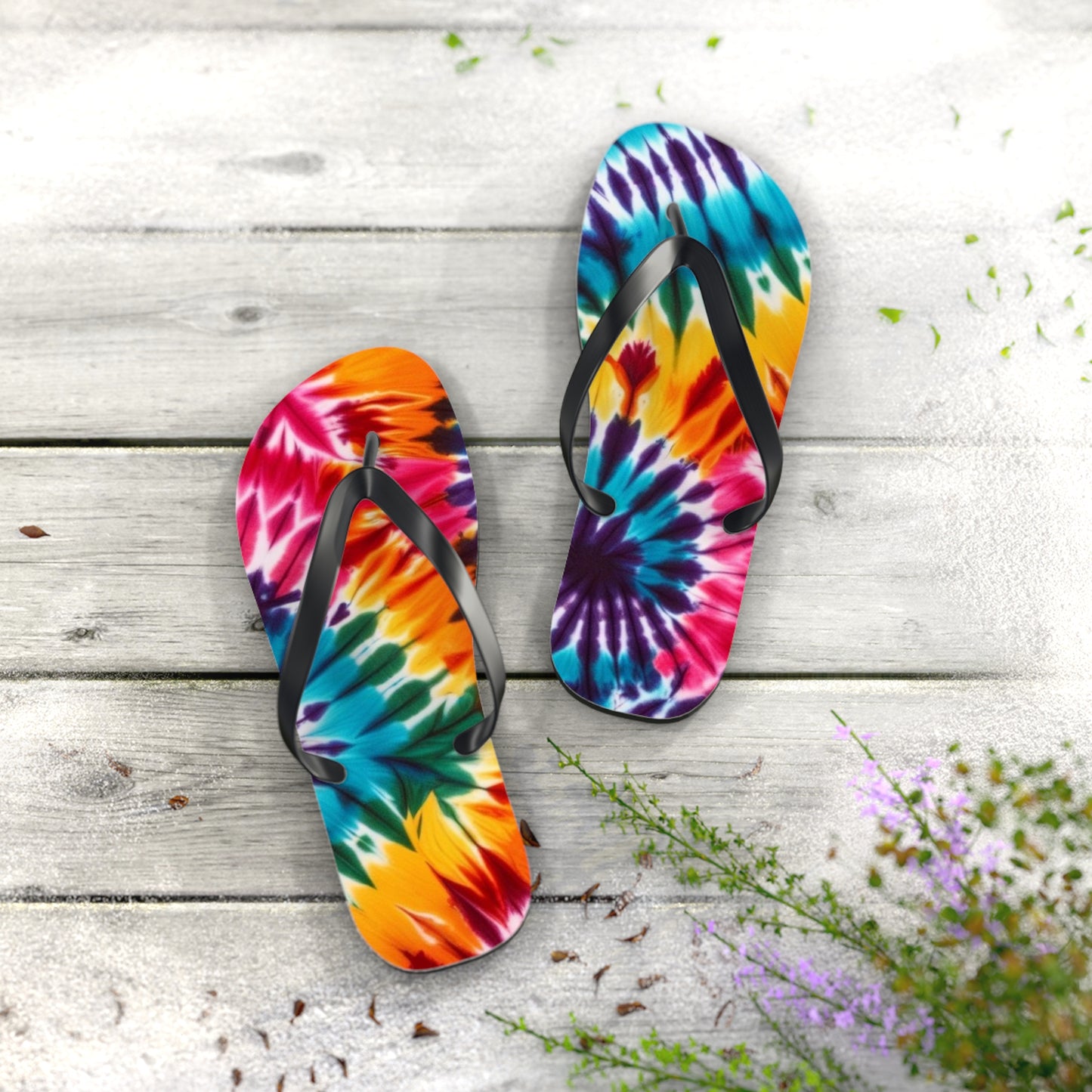 Men's Tie Dye Flip Flops