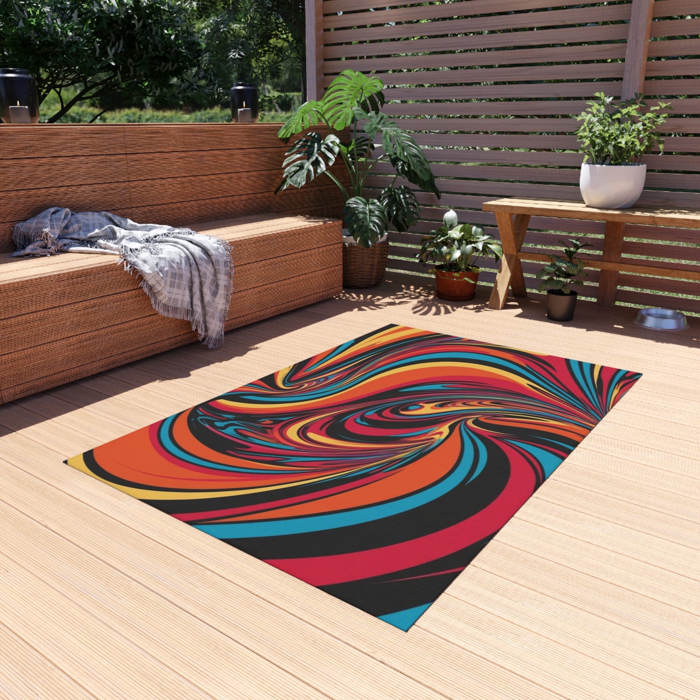 Cosmic Swirl Outdoor Rug