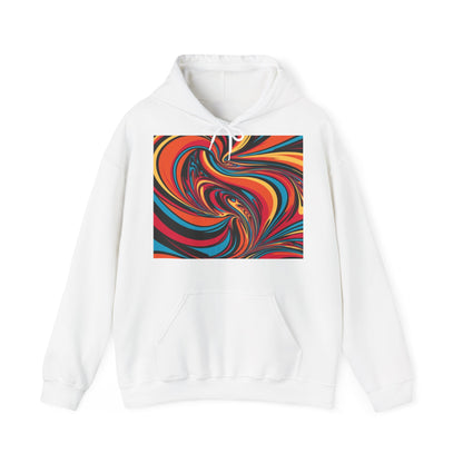 Unisex Heavy Blend Hooded Sweatshirt With Cosmic Swirl Print