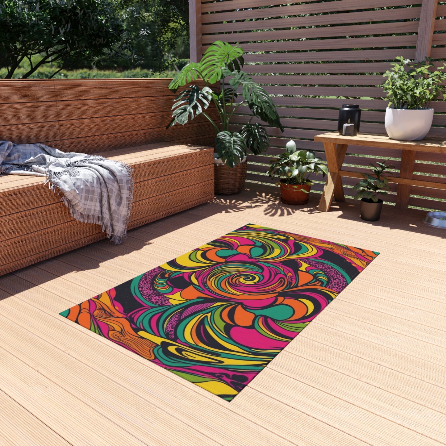 Vivid Groove Outdoor Rug