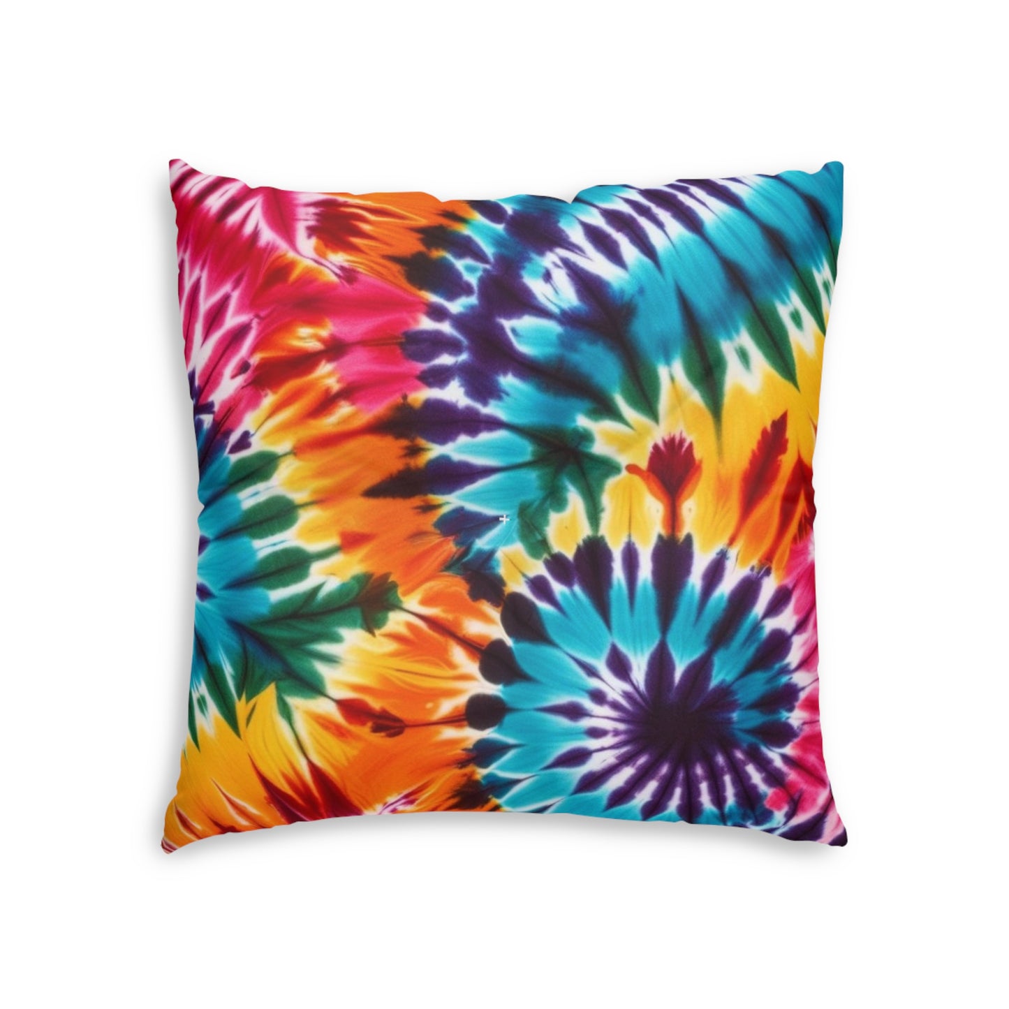 Tie Dye Printed Tufted Floor Pillow