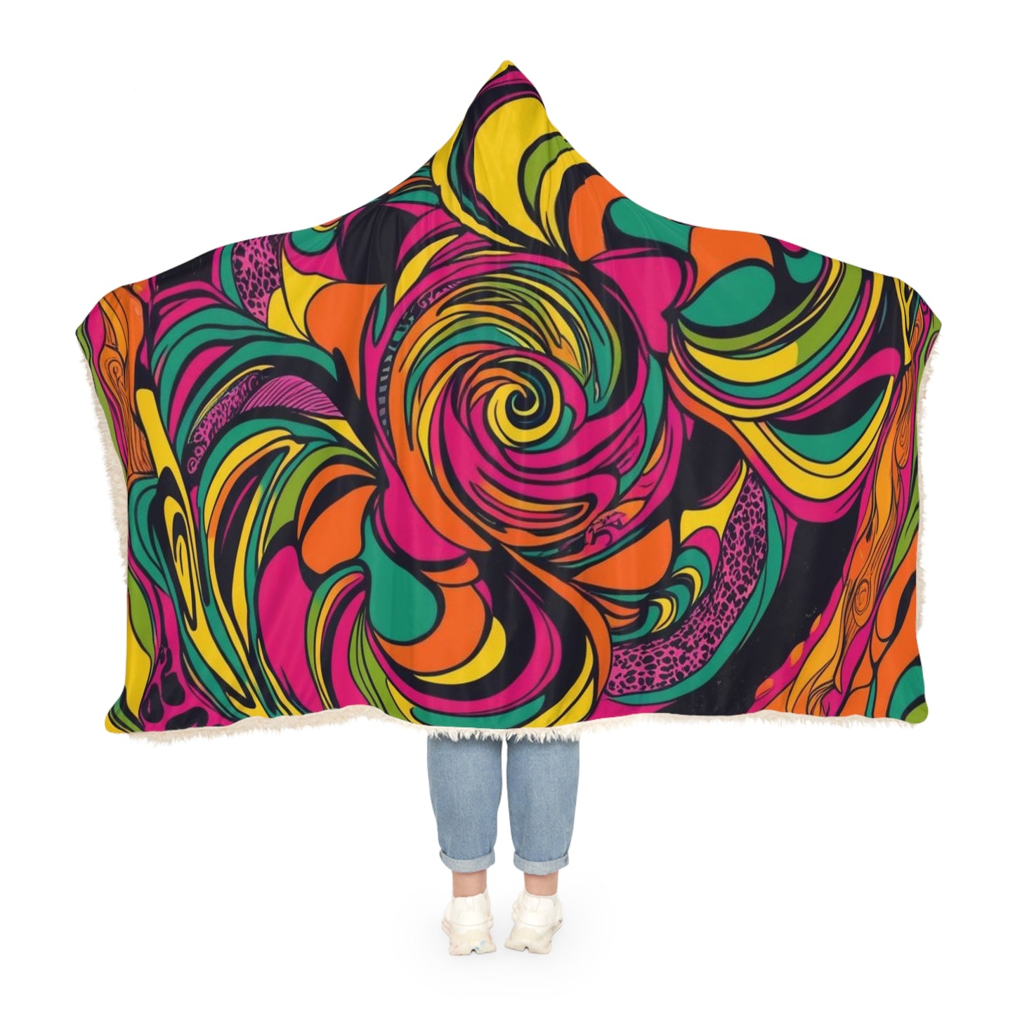 Vivid Groove Spiral Blanket