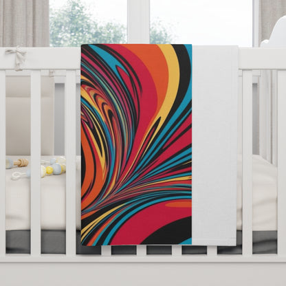 Soft Fleece Baby Cosmic Swirl Blanket