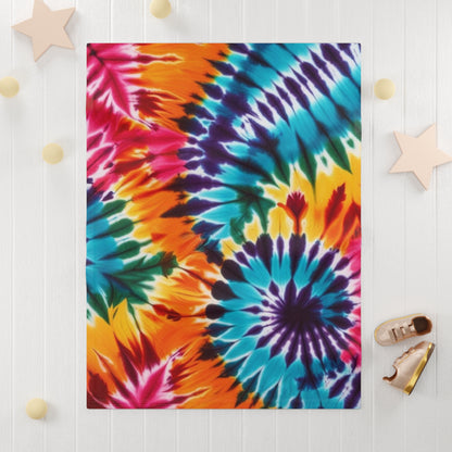 Soft Fleece Baby Tie Dye Blanket