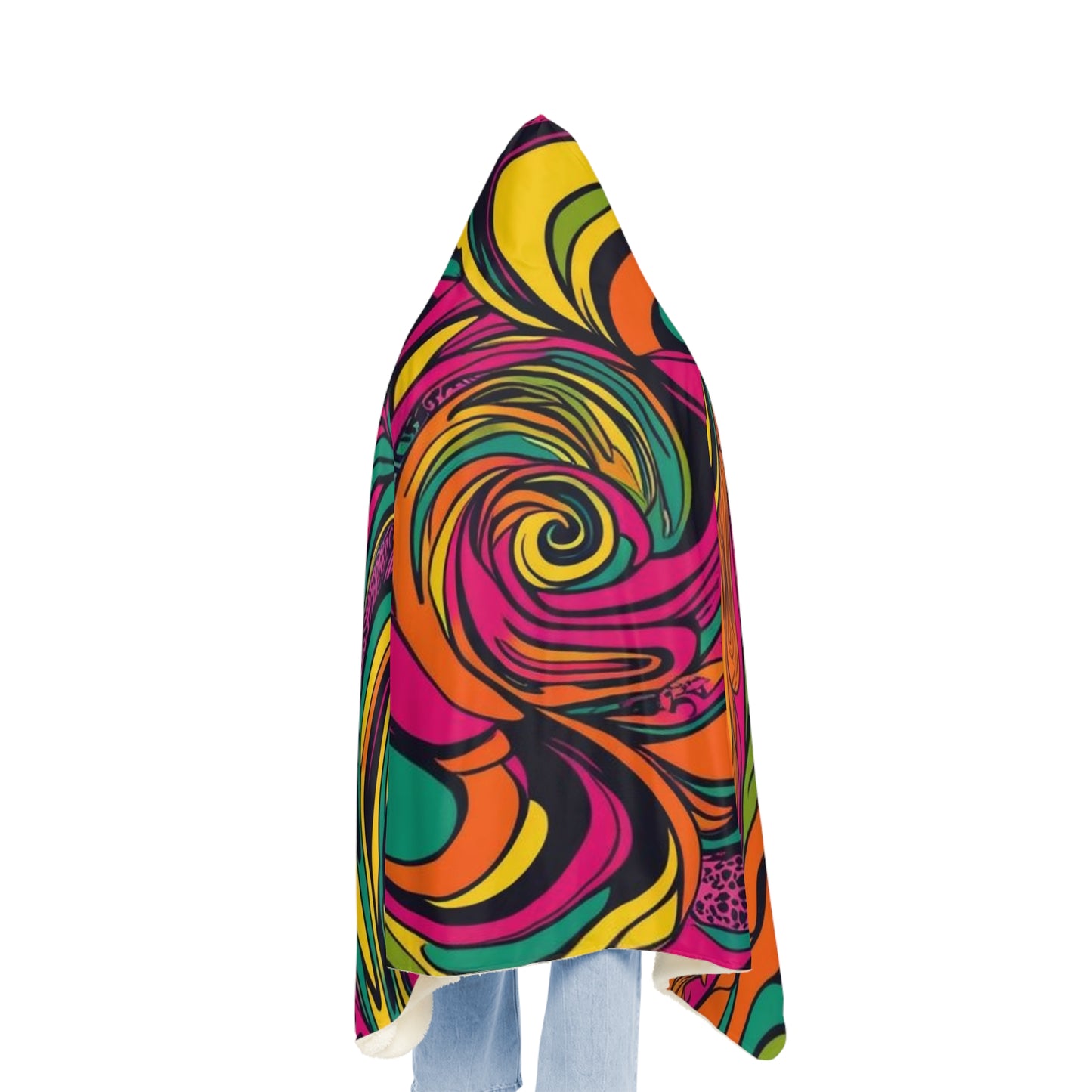 Vivid Groove Spiral Blanket