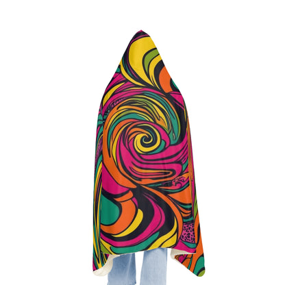 Vivid Groove Spiral Blanket