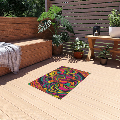 Vivid Groove Outdoor Rug