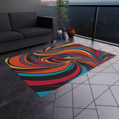 Cosmic Swirl Outdoor Rug