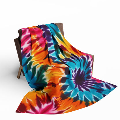 Tie-Dye Printed Arctic Fleece Blanket