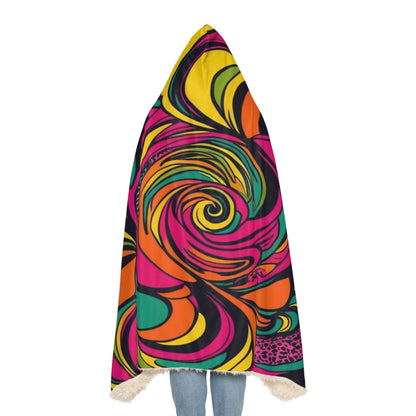 Vivid Groove Spiral Blanket