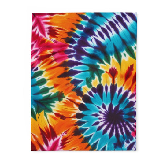 Tie-Dye Printed Arctic Fleece Blanket