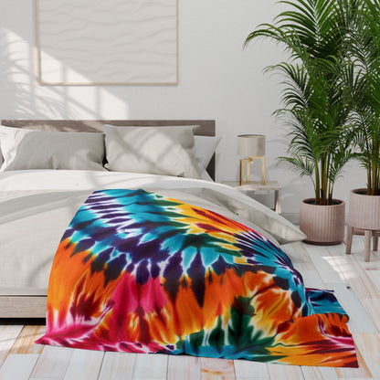 Tie-Dye Printed Arctic Fleece Blanket