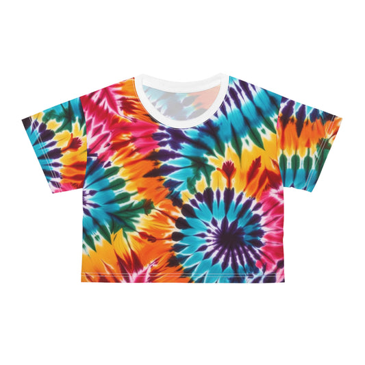 Tie Dye Crop Tee for Women