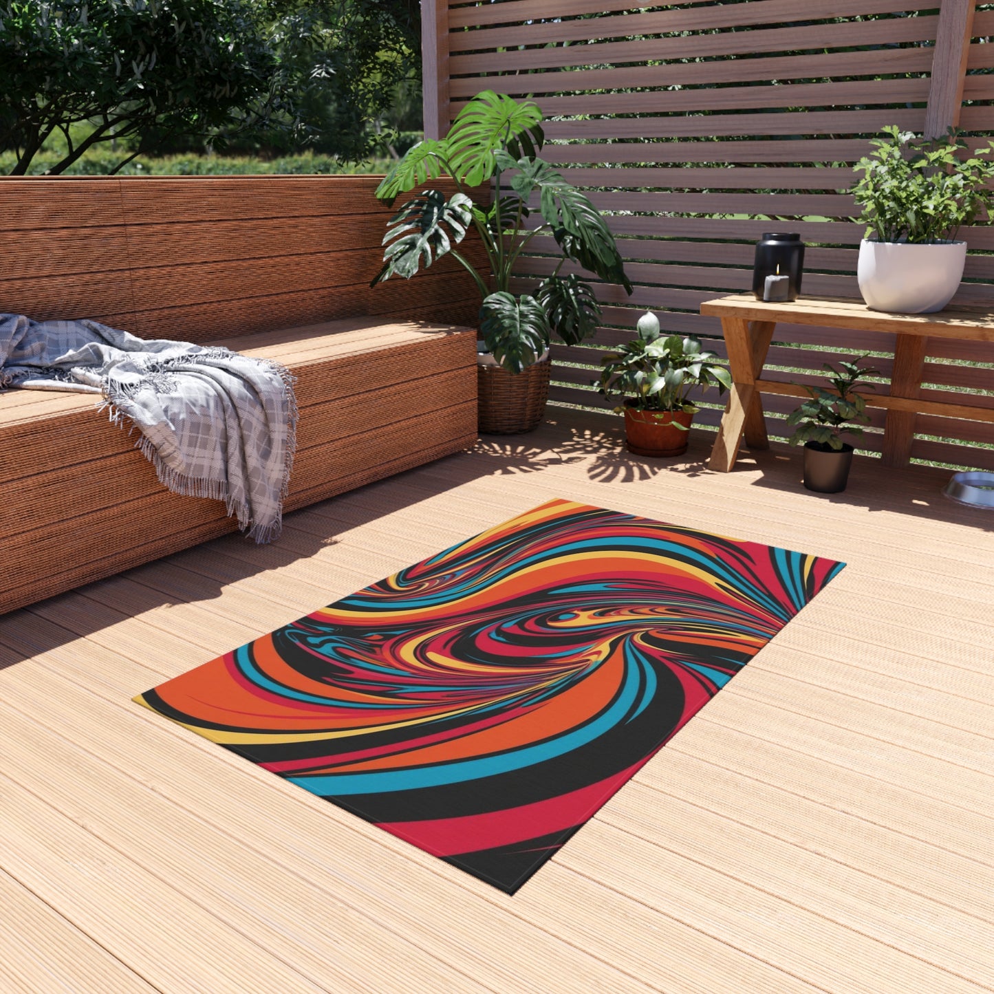 Cosmic Swirl Outdoor Rug