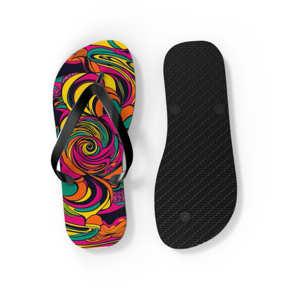 Women's Vivid Groove Spiral Flip Flops