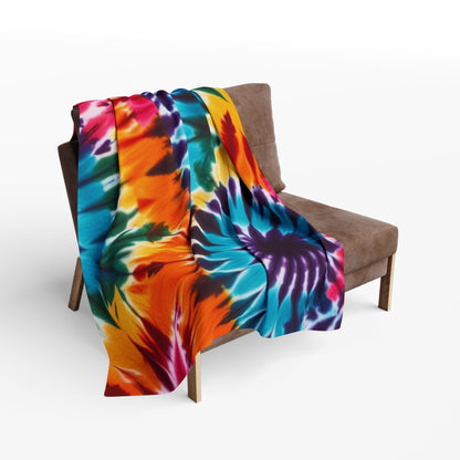 Tie-Dye Printed Arctic Fleece Blanket