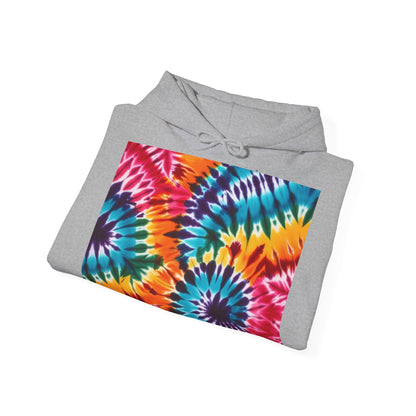 Unisex Heavy Blend Hooded Sweatshirt With Tie Dye Print