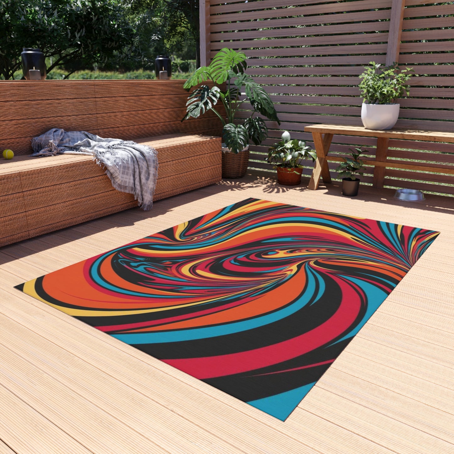 Cosmic Swirl Outdoor Rug